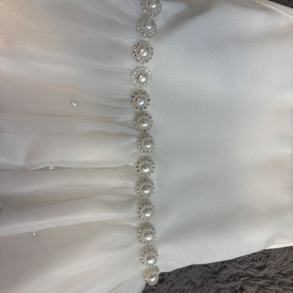 Girls 6/7X white formal dress - Picture 4 of 4